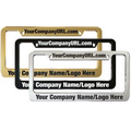 Zinc Engraved Metal License Plate Frames (Imported)